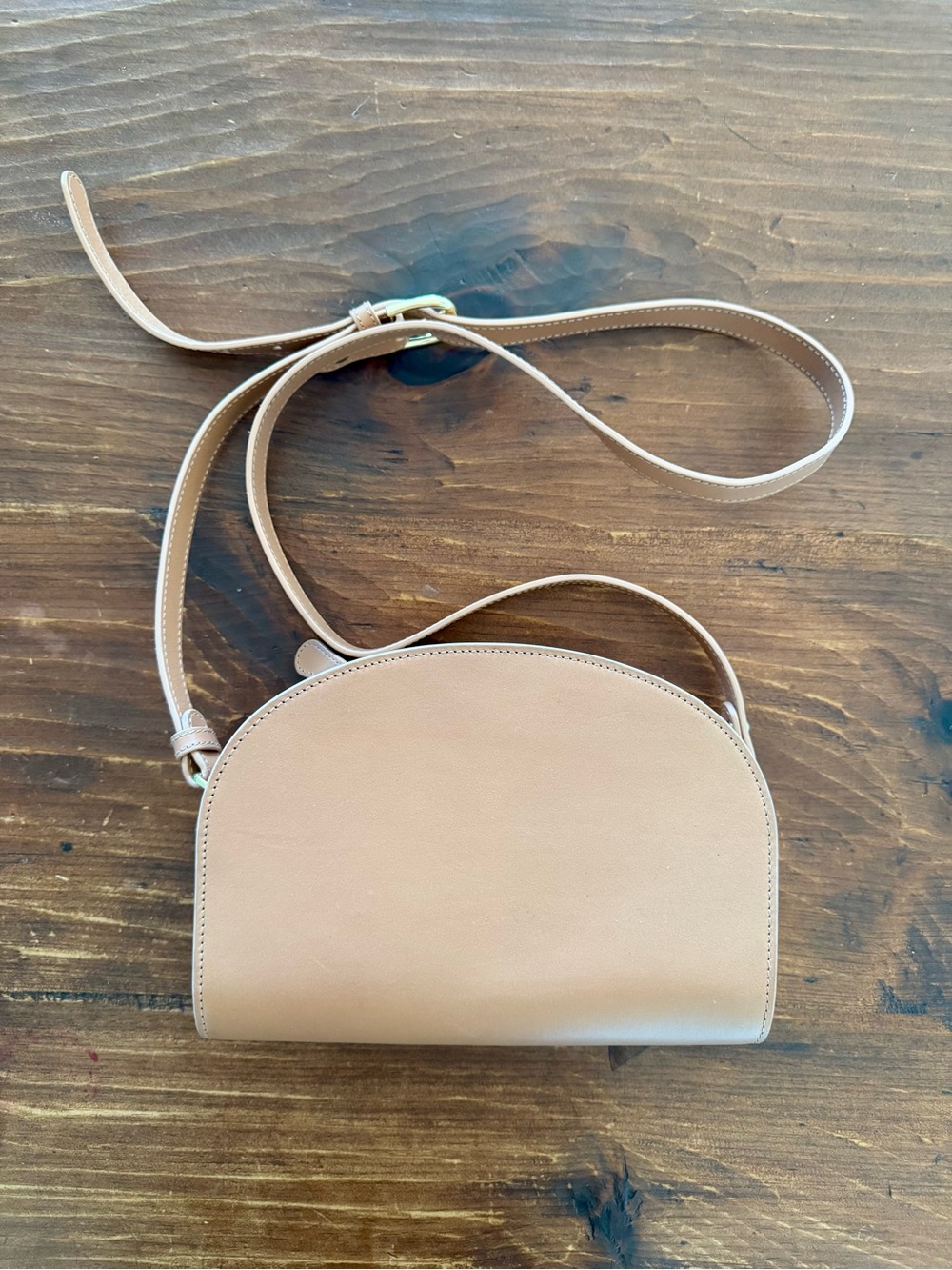 Quince Italian Leather Dome Crossbody Purse
